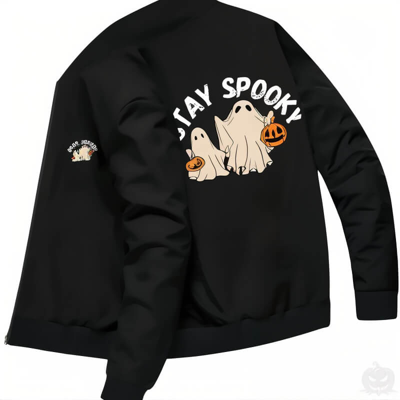 Spooky Lightweight Bomber Jacket - Jack Pumpkin