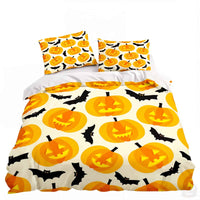 Thumbnail for White Halloween Bed Sheets - Jack Pumpkin