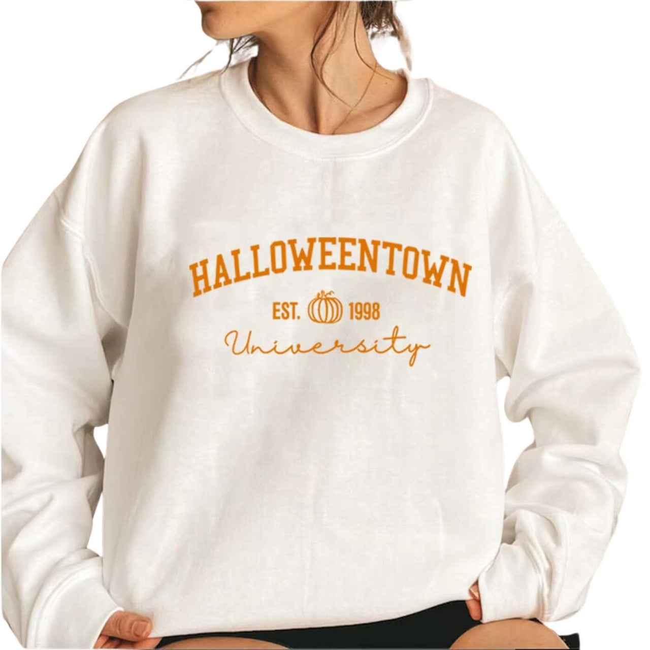 White Halloween Sweatshirt