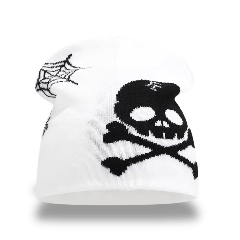 White Skull Hat