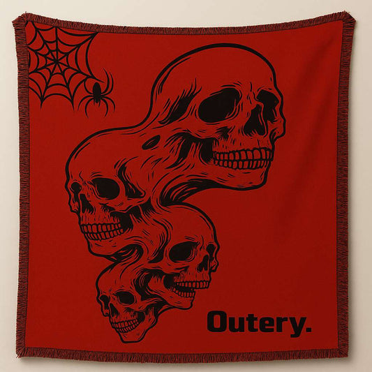 Woven Skull Blanket